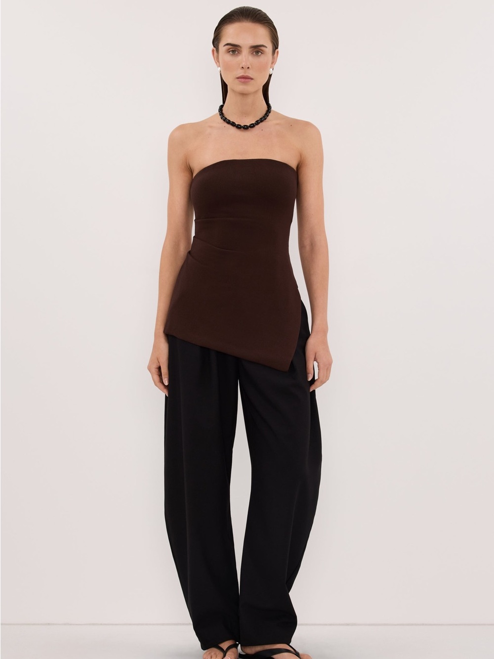 DISSH -Luke Choc Longline Bandeau Top